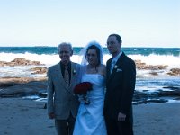 Sam&Andrew-47  Bride & groom with Grandpa Taylor. : 2007, Andrew & Sam's wedding, Newcastle