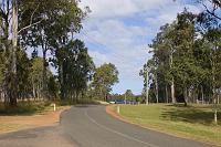  View looking south down the road