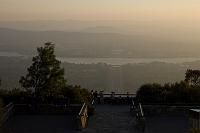  looking down from the aircraft beacon at the top of Mt Ainslie toward Parliament House, Canberra