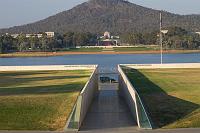  looking down from Reconciliation Hill towards the War Memorial