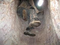  Looking up one of the shafts in an old opal mine