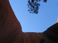  Looking up from Uluru