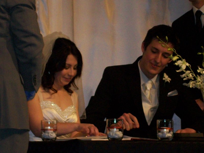 signing the register