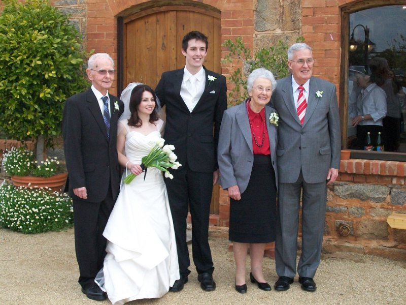 Grandpa Taylor, Jason, Heather, Grandad Hocking &
Grandma Hocking