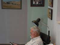 Christmas-2013-54  Dad reading something serious : 2006, 2013, Betty, Christian Family Centre, Christmas, Dad, David, Grafton, Jonathan, Mum, Nancy, Peggy, Peter, Ross