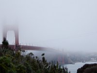 USA2016-1019  The Golden Gate Bridge in fog : 2016, August, Betty, US, holidays
