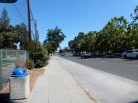 USA2016-44  waiting at the bus stop to go back to our motel : 2016, August, Betty, US, holidays