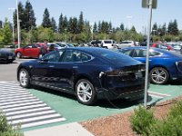 USA2016-188  A couple of Teslas charging : 2016, August, Betty, US, holidays