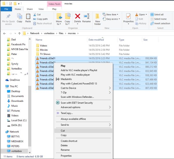 Moving files