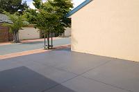  looking from the garage side door out to our spare parking towards the back lane